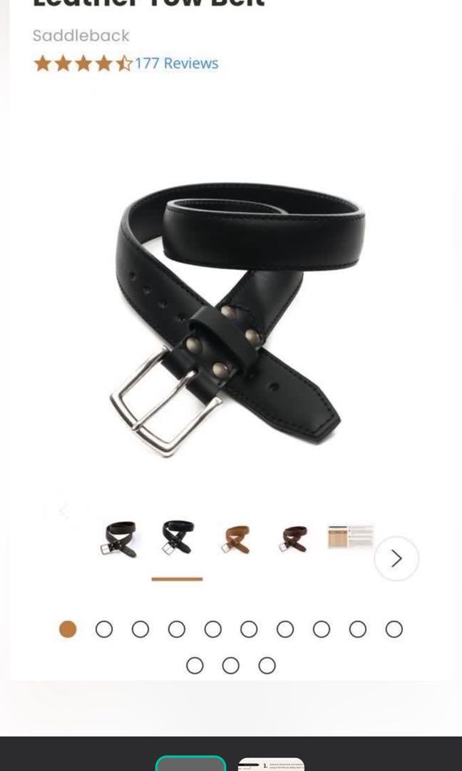 saddleback leather belt