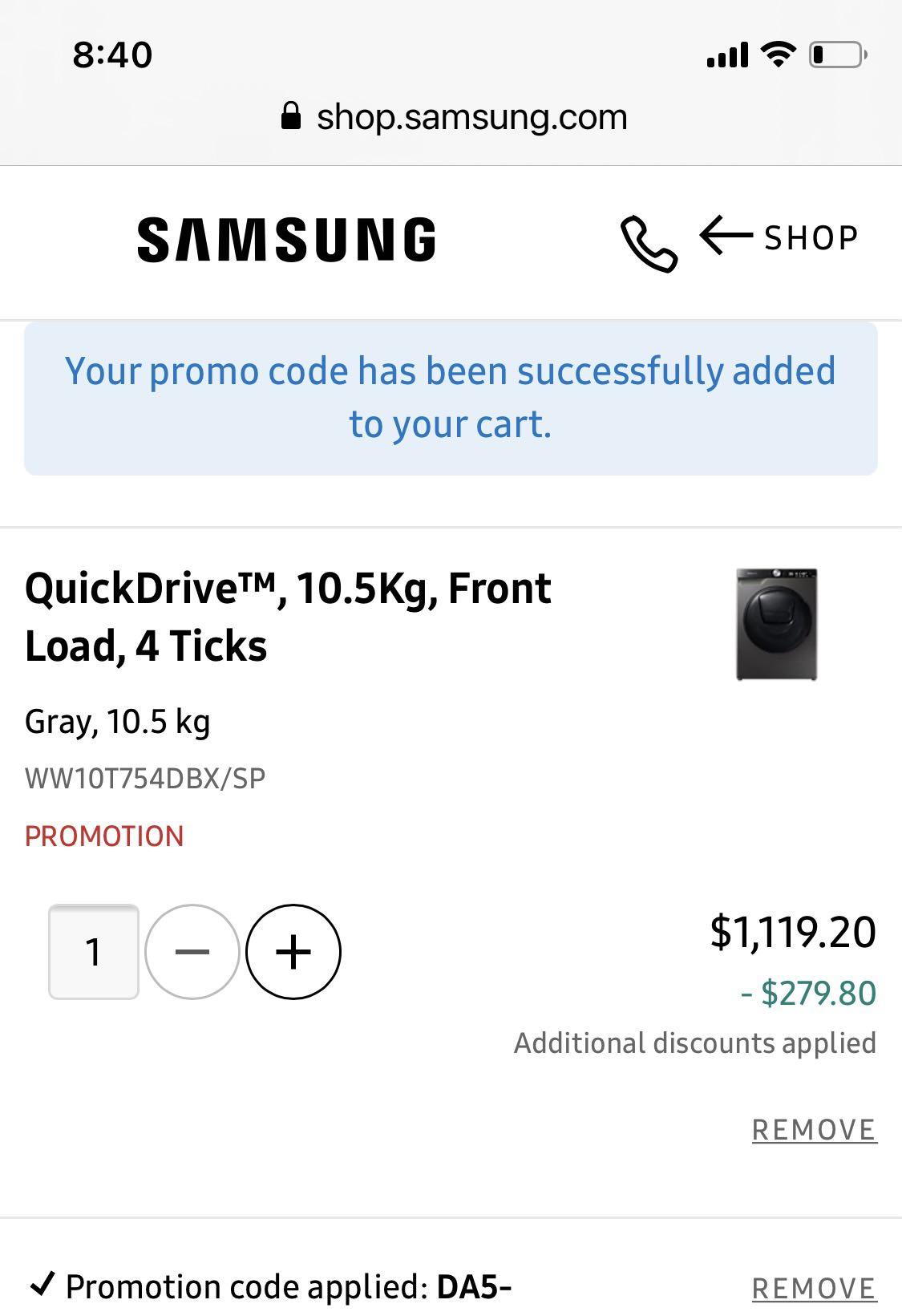 store promo code online