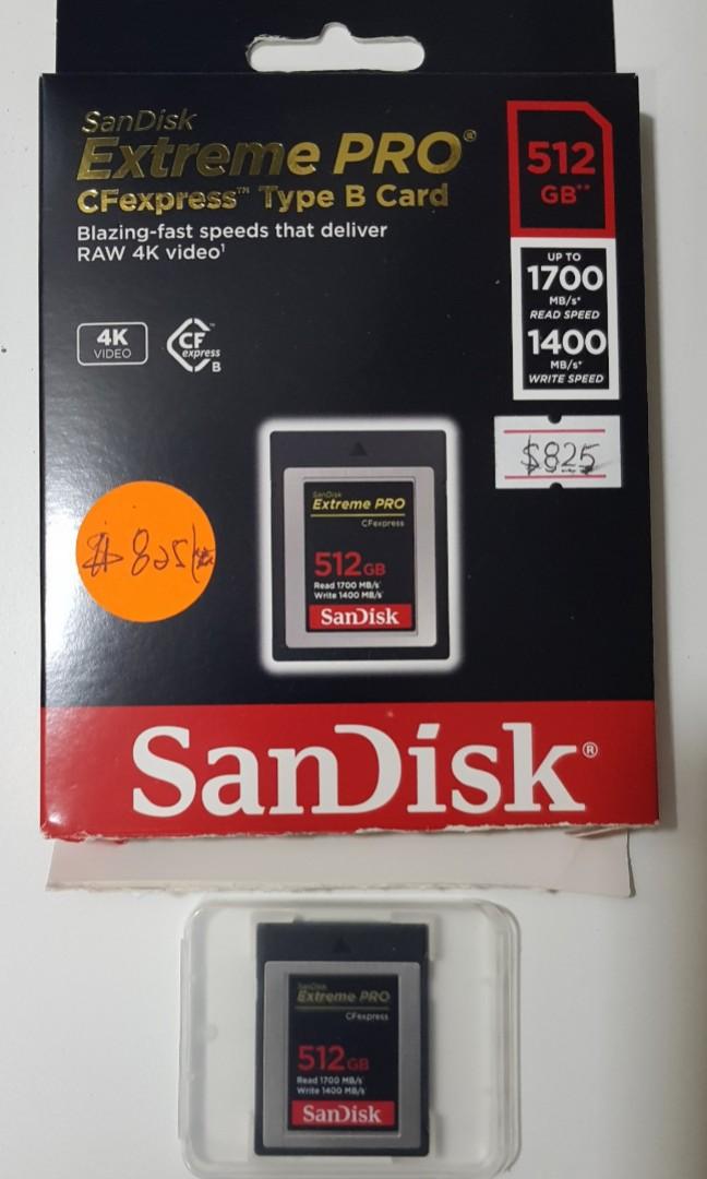 SanDisk CFexpress type B Card 512GB 2枚 他 【公式通販】