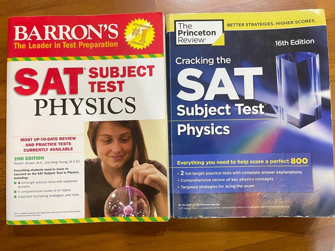 Hobbies　Assessment　Magazines,　SAT　Test　Books　Subject　Toys,　PHYSICS　Barron's,　Carousell　Books　on