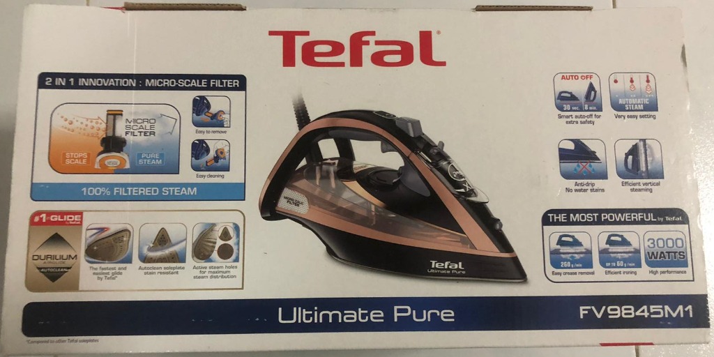 Tefal 9845 steam on sale iron