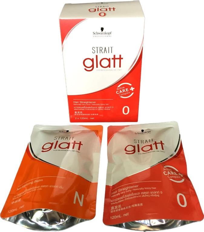 Schwarzkopf Hair Straightening Straight Glatt Cream REBONDING KIT, Beauty & Personal Care, Hair
