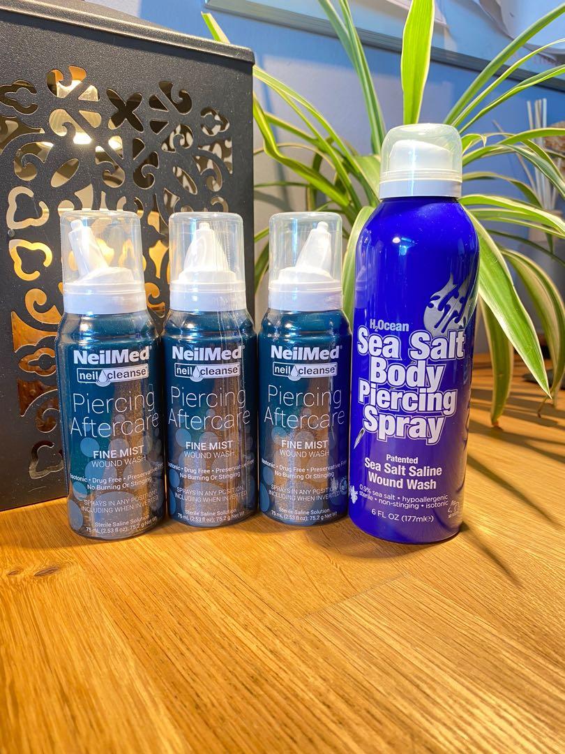 Sea salt body piercing spray store