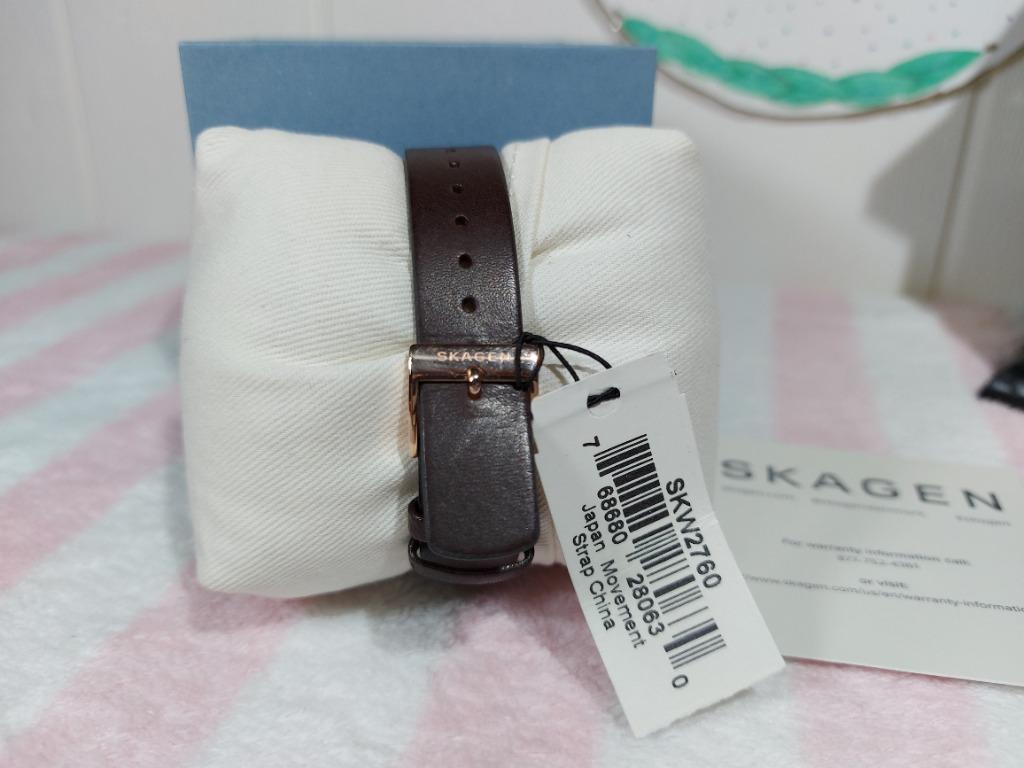 SKAGEN WATCH LEATHER STRAP (Category: Women's Watches) located in Taguig. Submitted by katethanscorner (Listing ID 1092559905, Image 2). Description: SKAGEN WATCH LEATHER STRAP Price: ₱2,600 ✅ BRAND NEW ✅ AUTHENTIC / ORIGINAL Mode of Payment: BDO, BPI Bank, GCash Shipping: LBC, Lalamove or Grab, buyer shoulders the shipping fee..