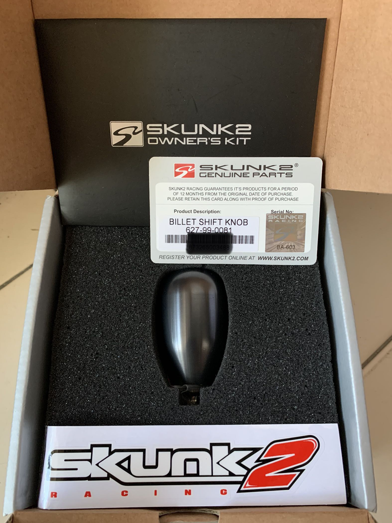 Skunk2 (10mm x 1.5mm) 6 Speed Gear Shift Knob CL7R FD2R FN2R, Car