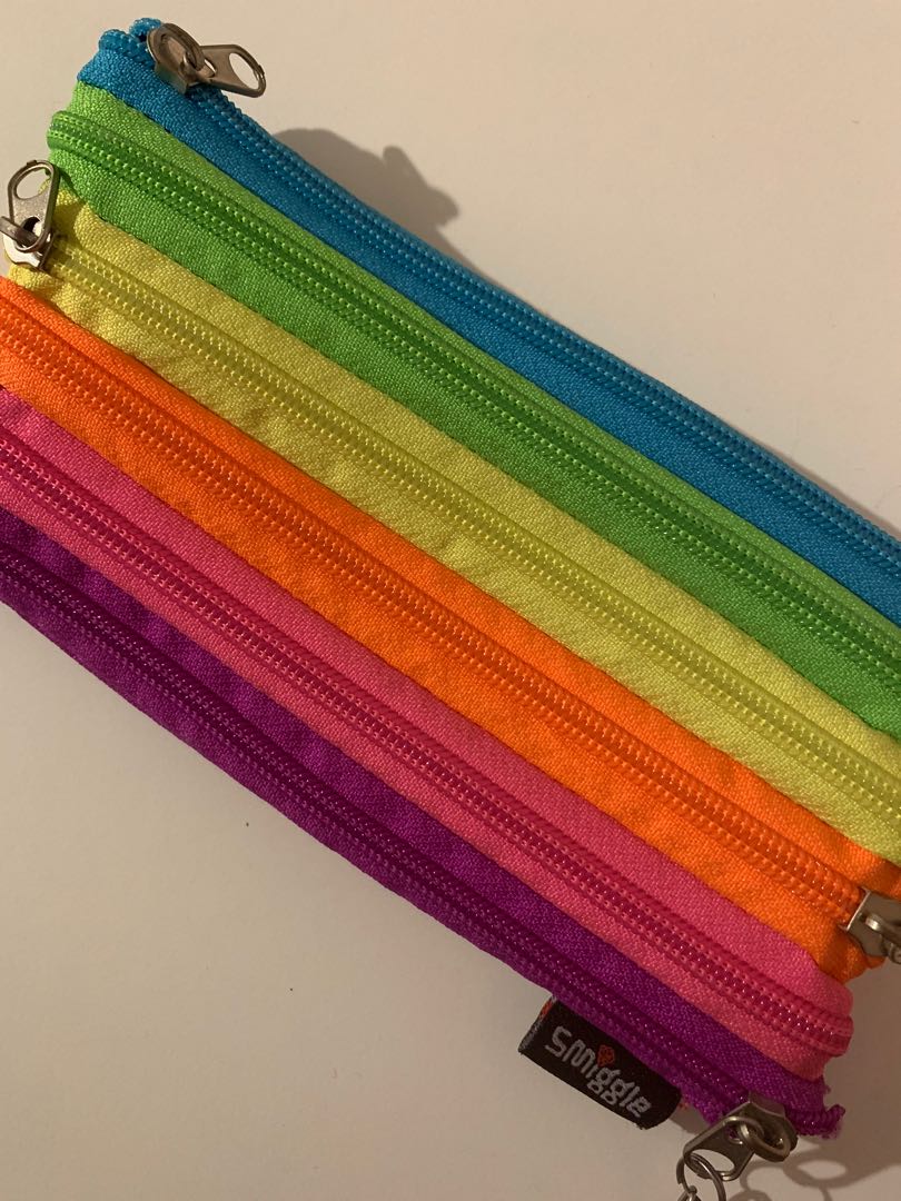 Smiggle rainbow zipper pencil case