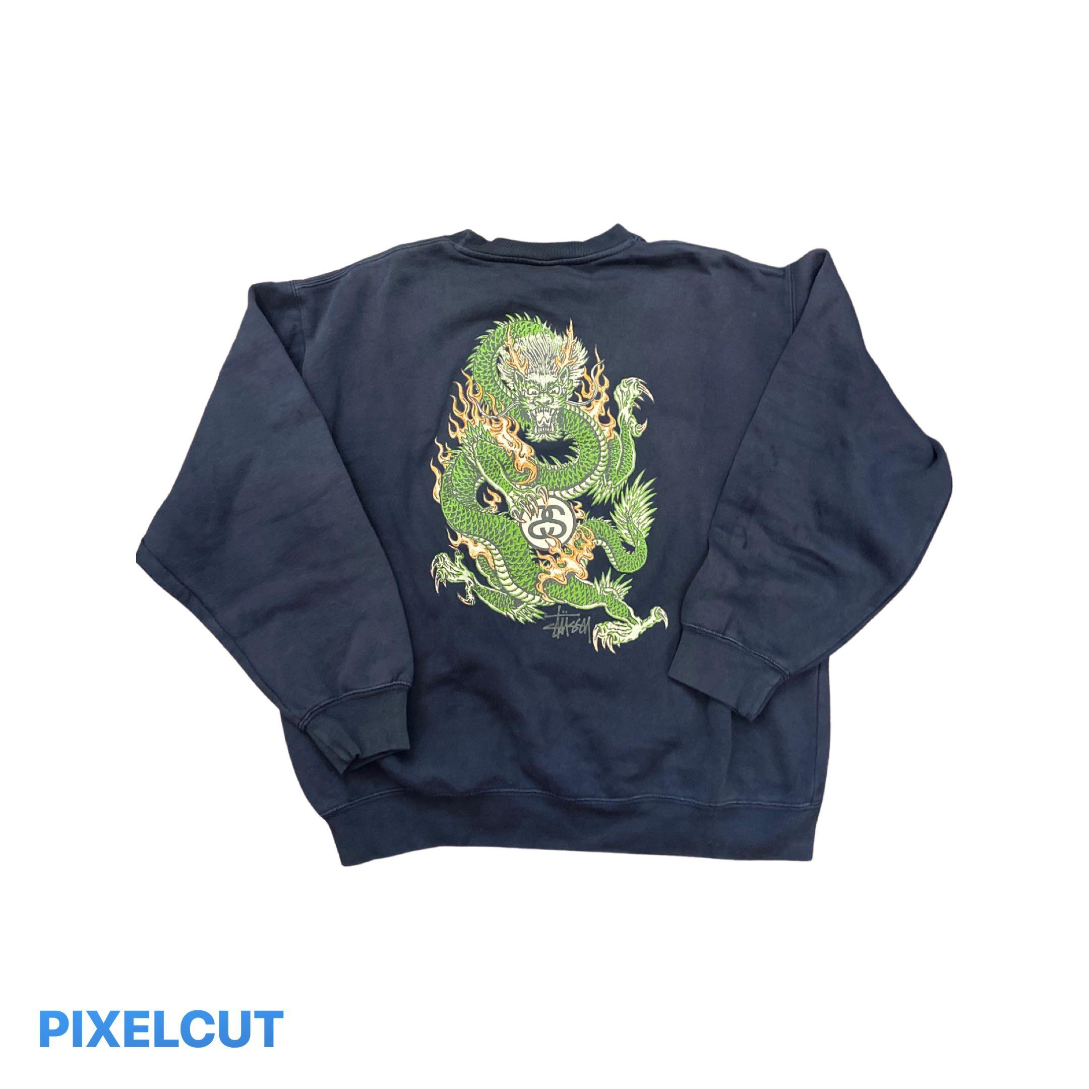 Stussy Dragon/Naga sweatshirts vintage, Men's Fashion, Tops & Sets ...