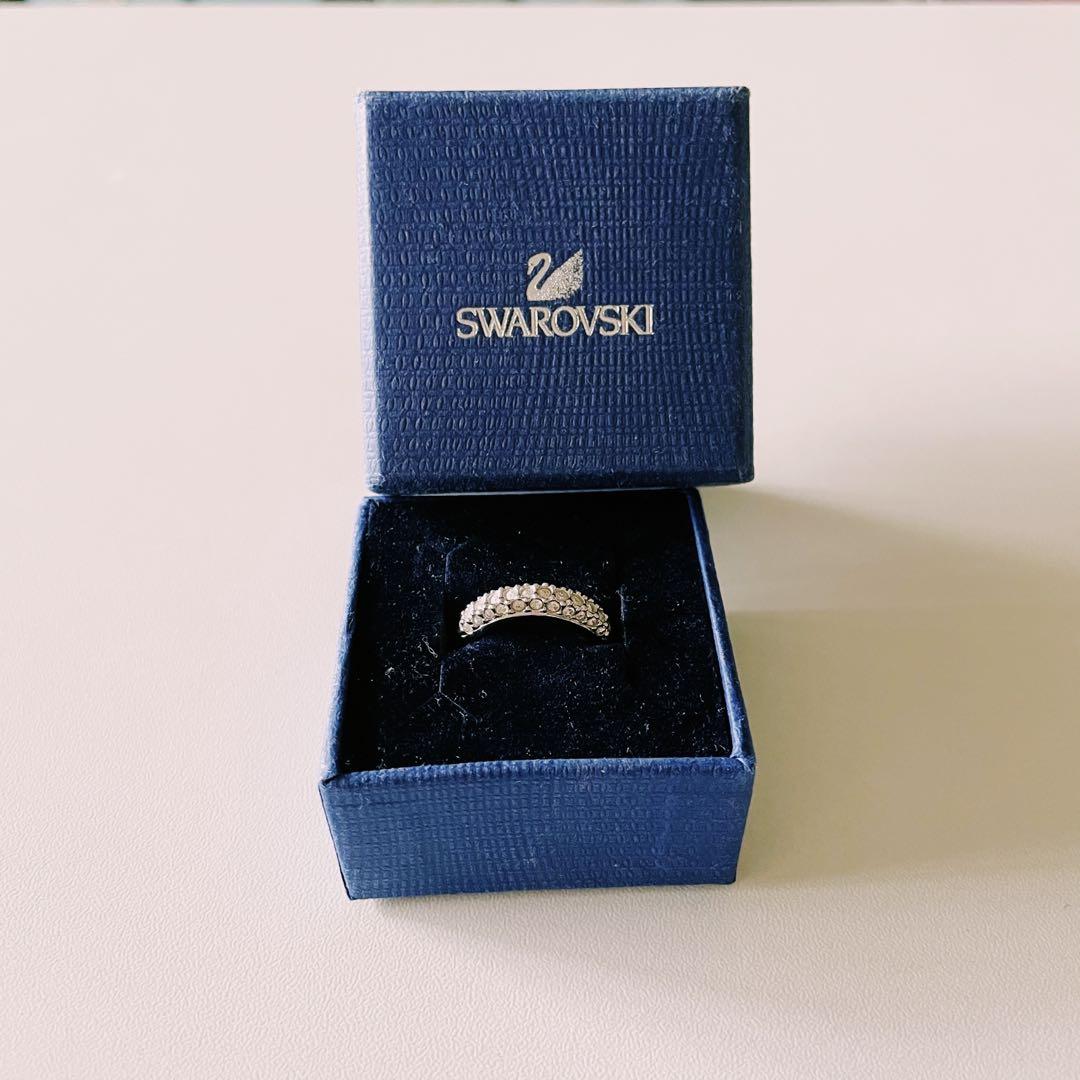Swarovski Ring Stone White Rhodium plated