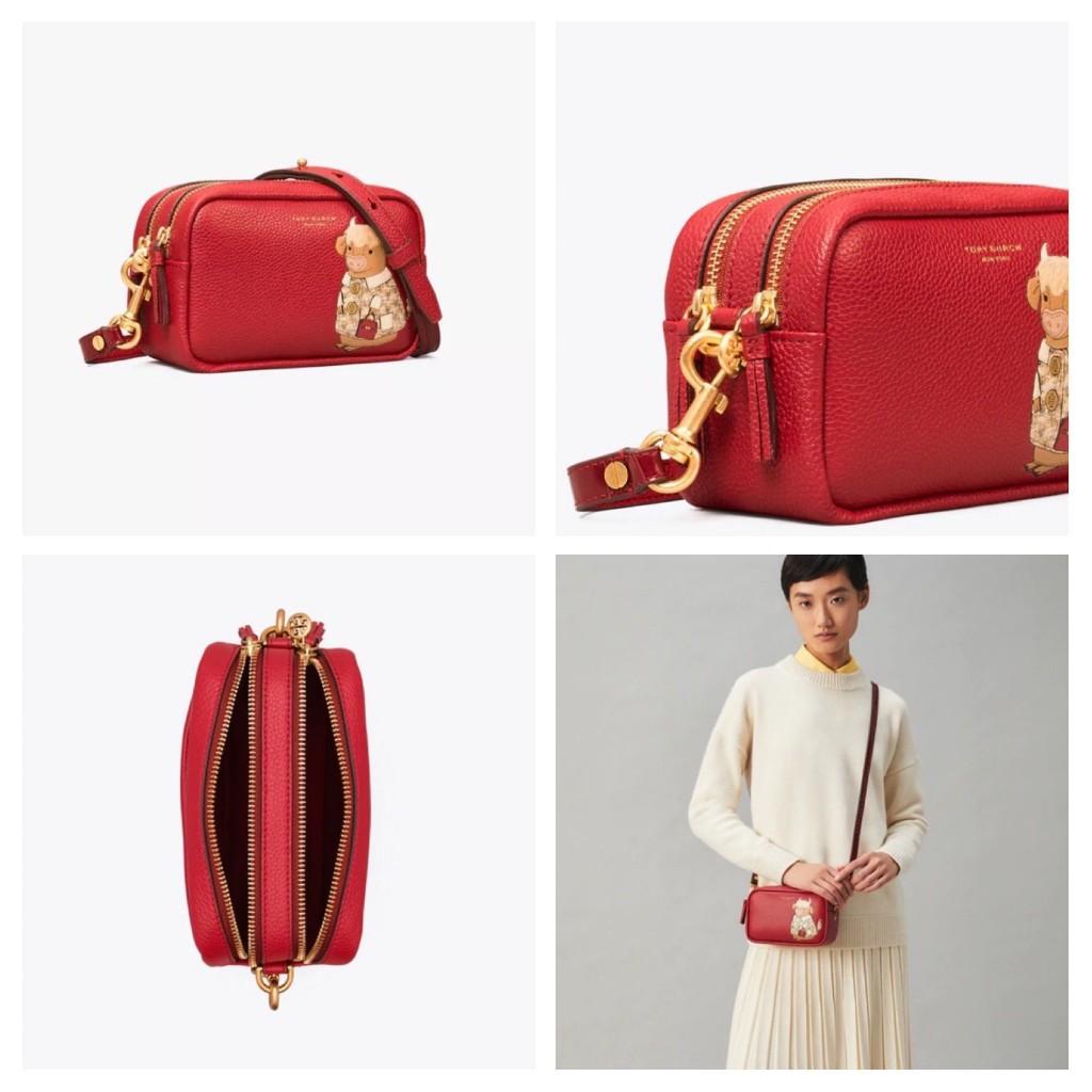 Tas tory burch ozzie the ox print double zip crossbody Barang Mewah Tas Dompet di Carousell