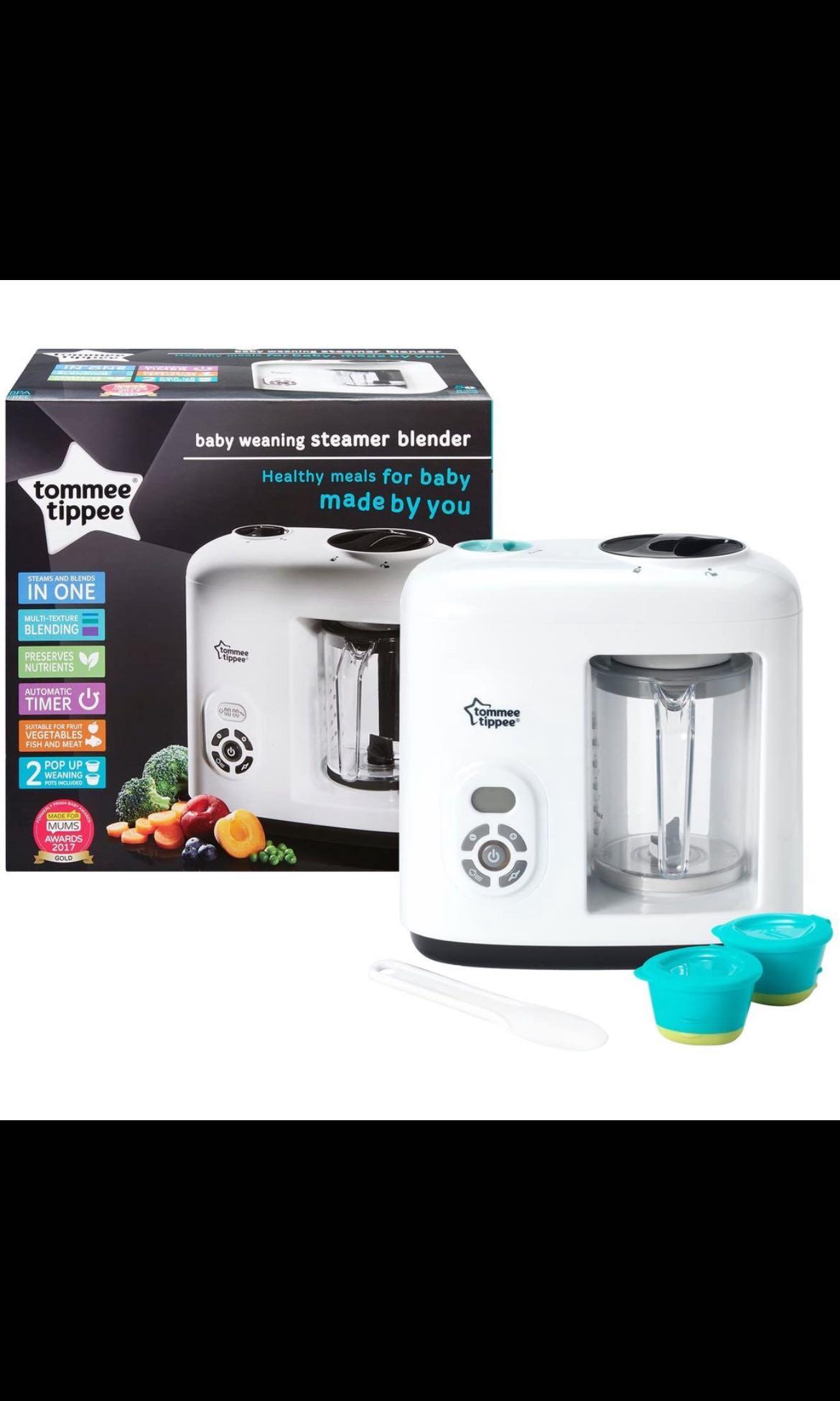 TOMMEE TIPPEE Baby Weaning Food Steamer Blender Babies Kids