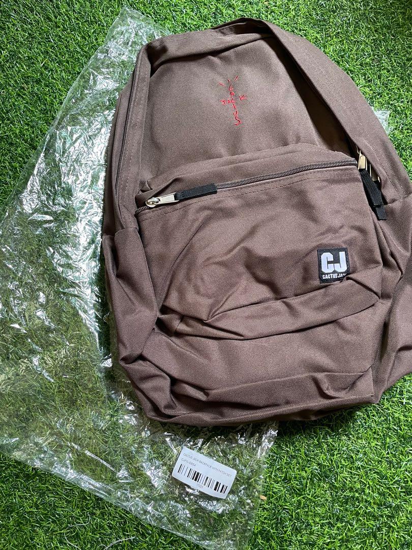 Travis Scott Cactus Jack Backpack With Patch Set Brown