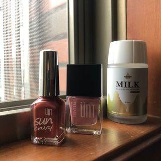 (九成新)UNT指甲油x2 ➕Nailtone牛奶去光水x1 組合 (九成新)UNT指甲油x2 ➕Nailtone牛奶去光水x1 組合