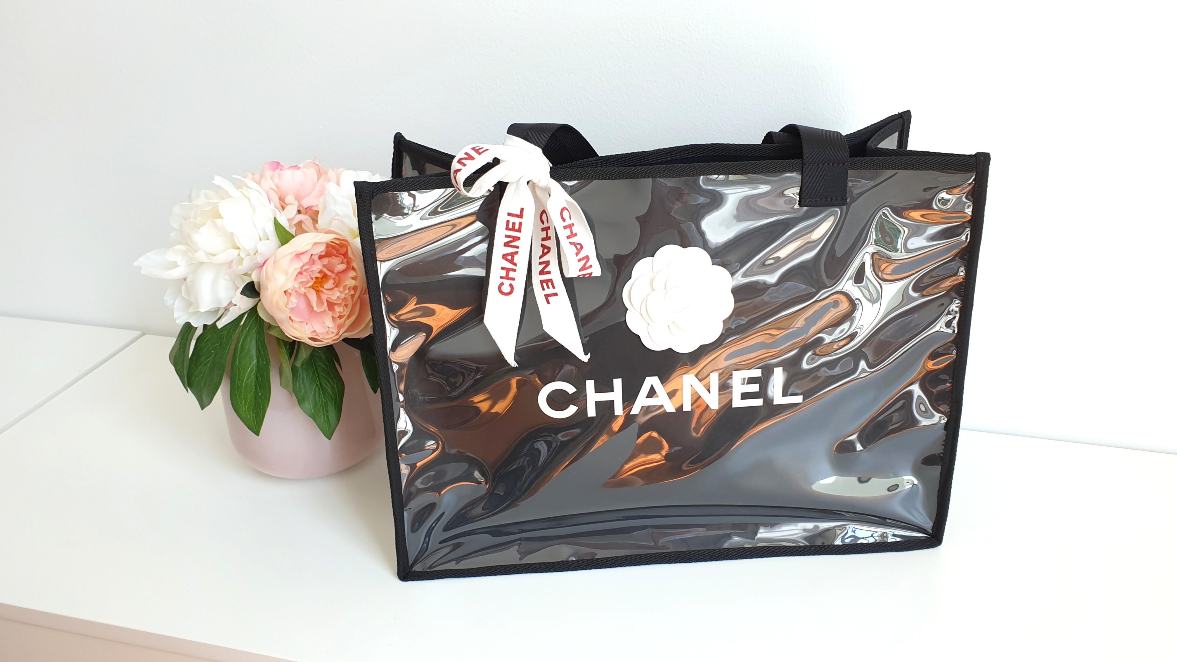 Chanel plastic tote best sale bag
