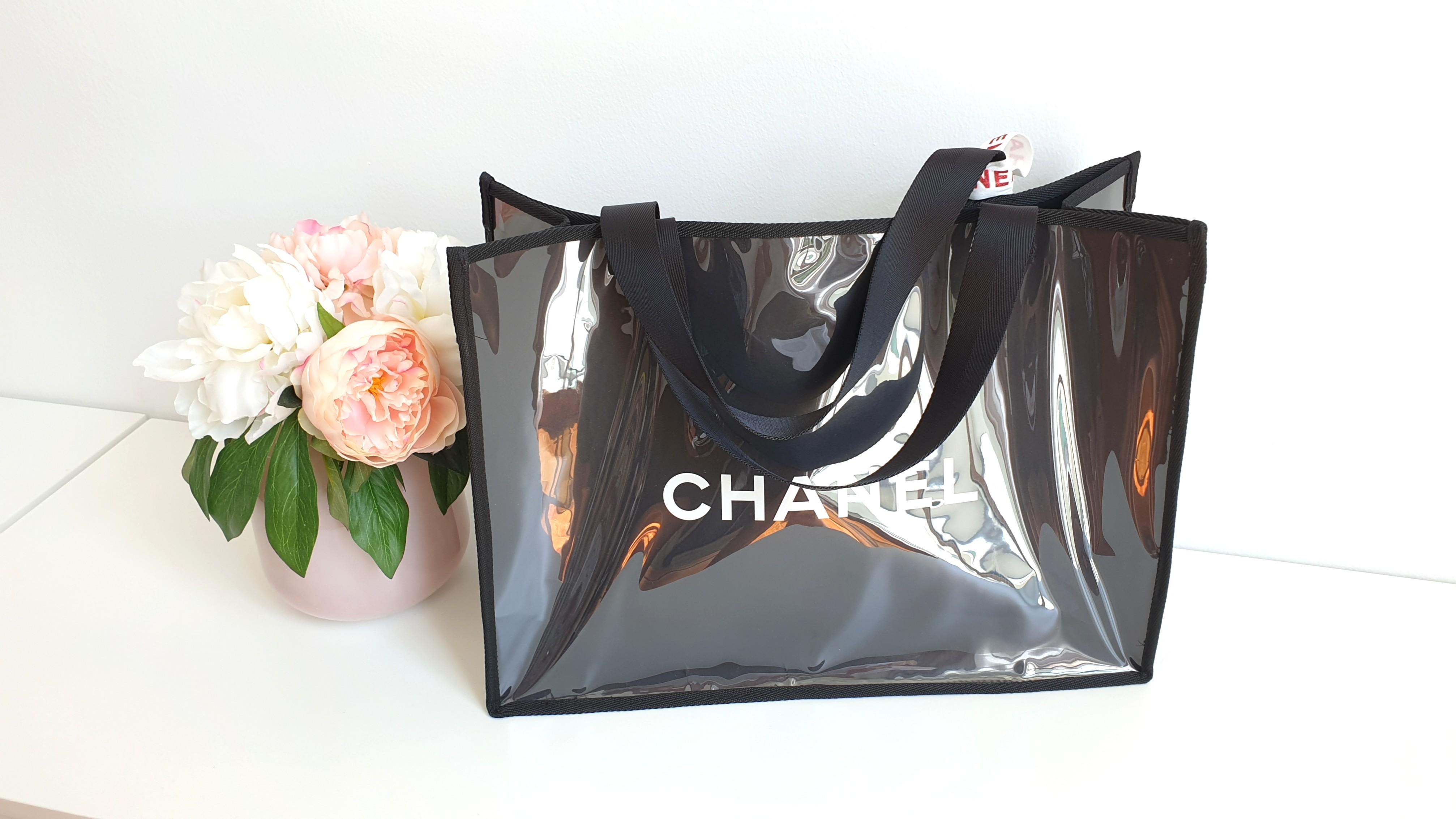 Chanel pvc sales shopping bag