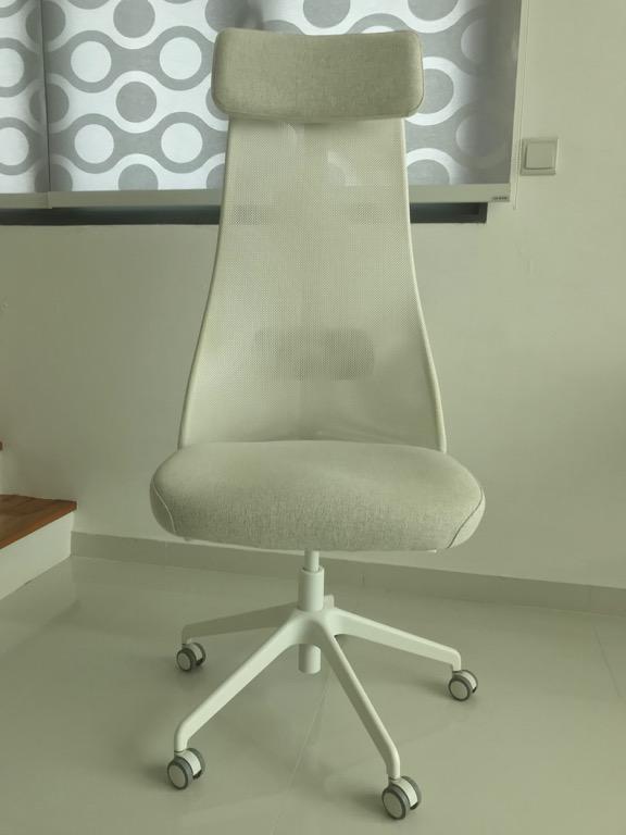 Used IKEA J RVFJ LLET office chair beige Furniture Home