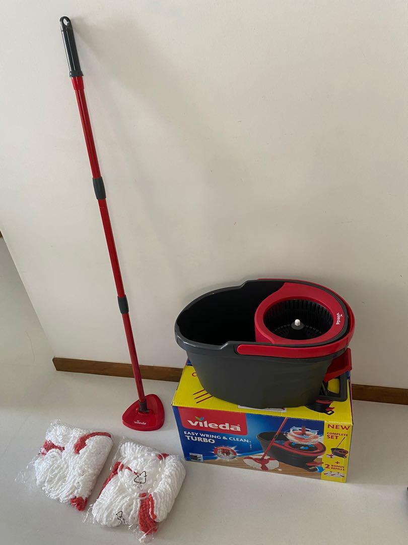 Vileda Spin mop with brand new heads, Furniture & Home Living, Home