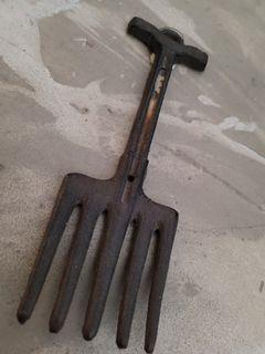 Vintage metal rake
