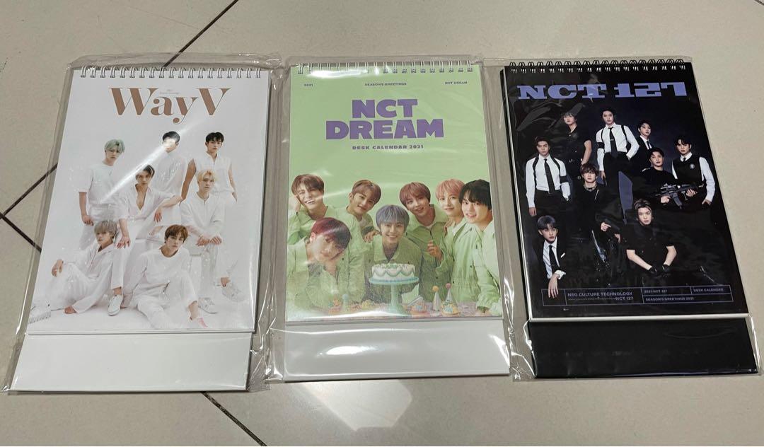 WAYV NCT DREAM NCT 127 SG 2021 DESK CALENDAR, Hobbies & Toys