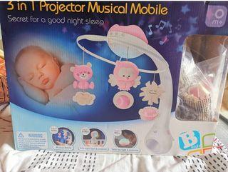 3 in 1 projector Musical mobile for crib