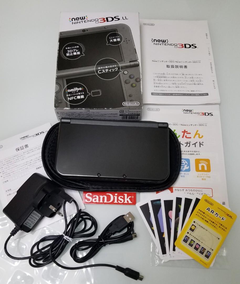 95 新new N3ds Ll 開心版box Set 64gb記憶卡 內置遊戲 Usb充電線 遊戲機 遊戲機器材 Carousell