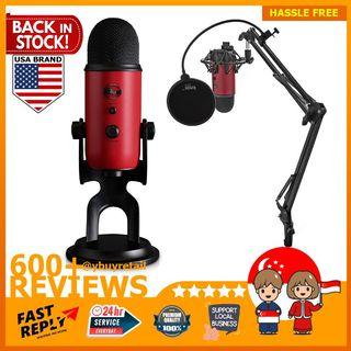 Blue Yeticaster Professional Broadcast Bundle With Yeti Usb Microphone Radius Iii Shockmount And Compass Boom Arm Audio Microphones On Carousell