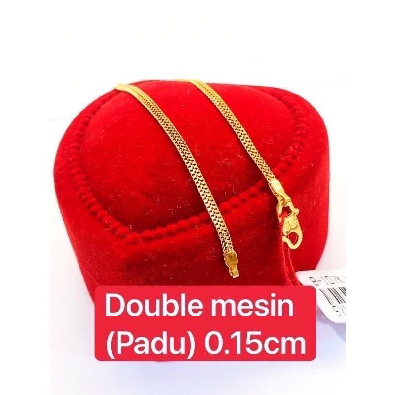 916 Gold Bracelet Double Solid Rantai Tangan Double Mesin Padu Women S Fashion Jewelry Organisers Bracelets On Carousell