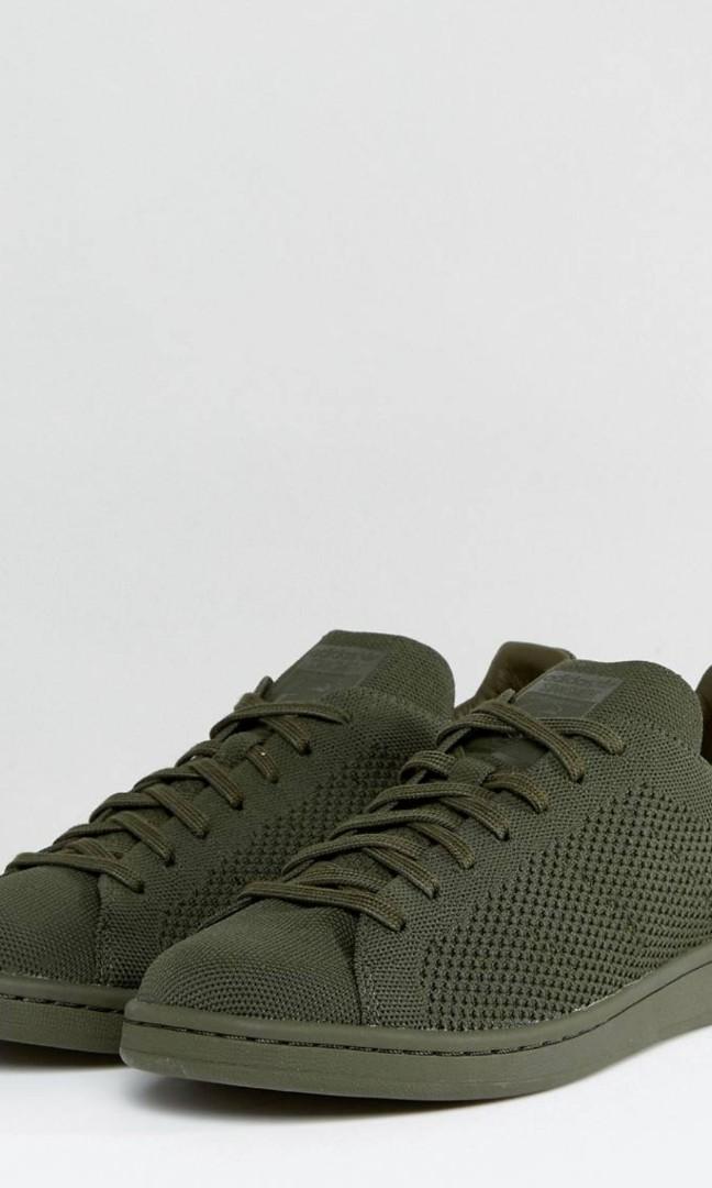 Adidas Stan Smith Green Primeknit Men s Shoes US 10 Men s Fashion