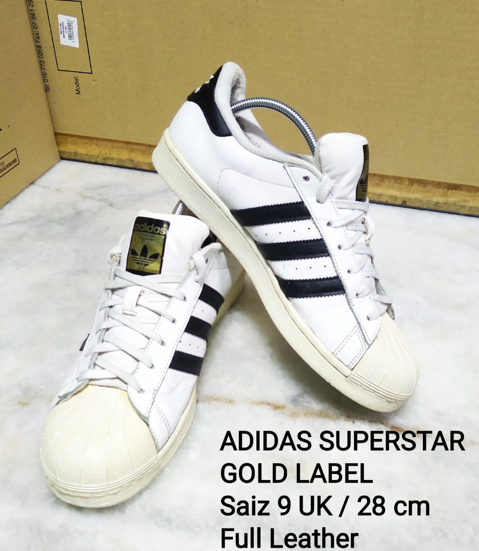 Adidas SUPERSTAR GOLD LABEL Men s Fashion Footwear Sneakers on Carousell