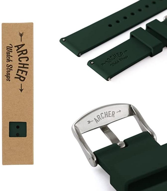 Archer Watch Straps (British Green) 22mm (Category: Men's Watches) located in San Juan City. Submitted by privateitems (Listing ID 1092663355, Image 3). Description: Product details of Archer Watch Straps (British Green) 22mm BE WISE WITH THAT SIZE – With eight width options, our straps fit nearly any size watch. But you MUST have the right size! To find it, measure the space between the two points on your watch face where the strap connects. Tha