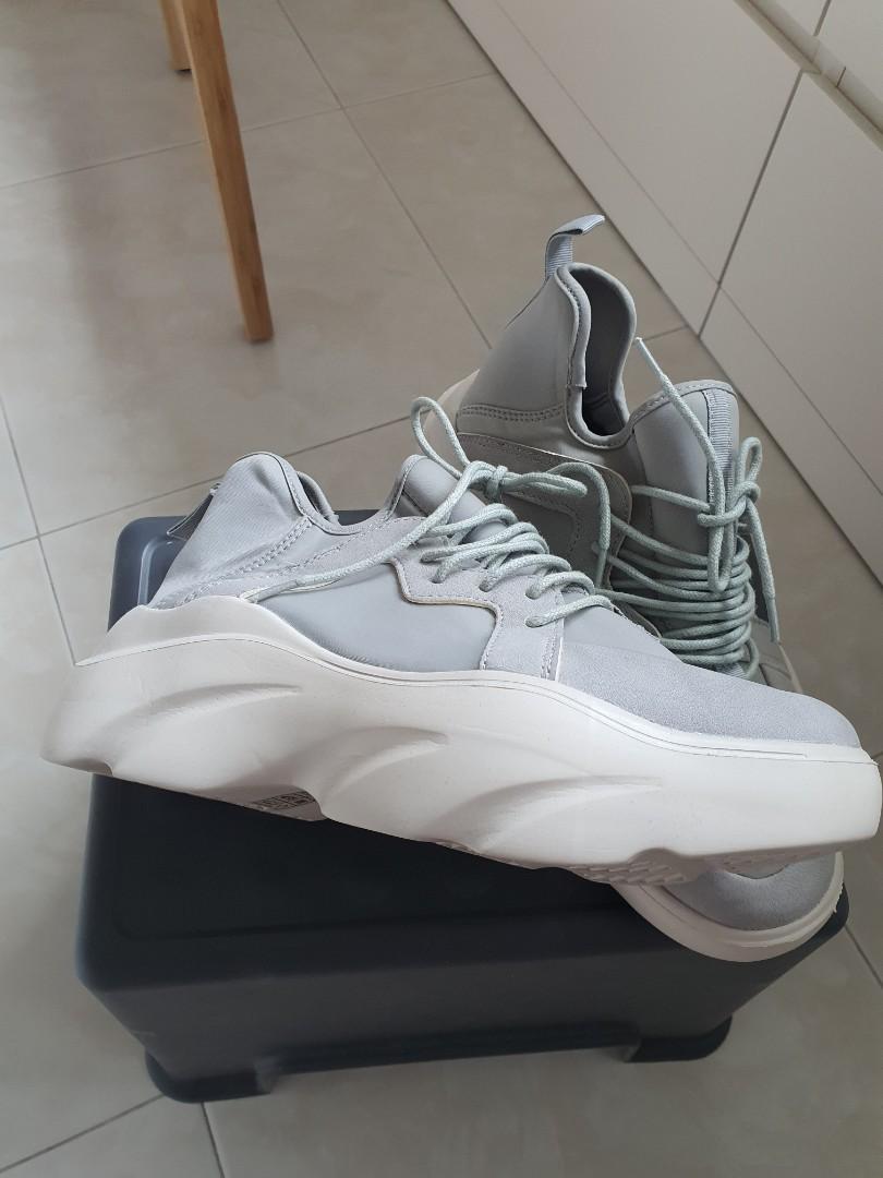 Chunky lace up trainers clearance