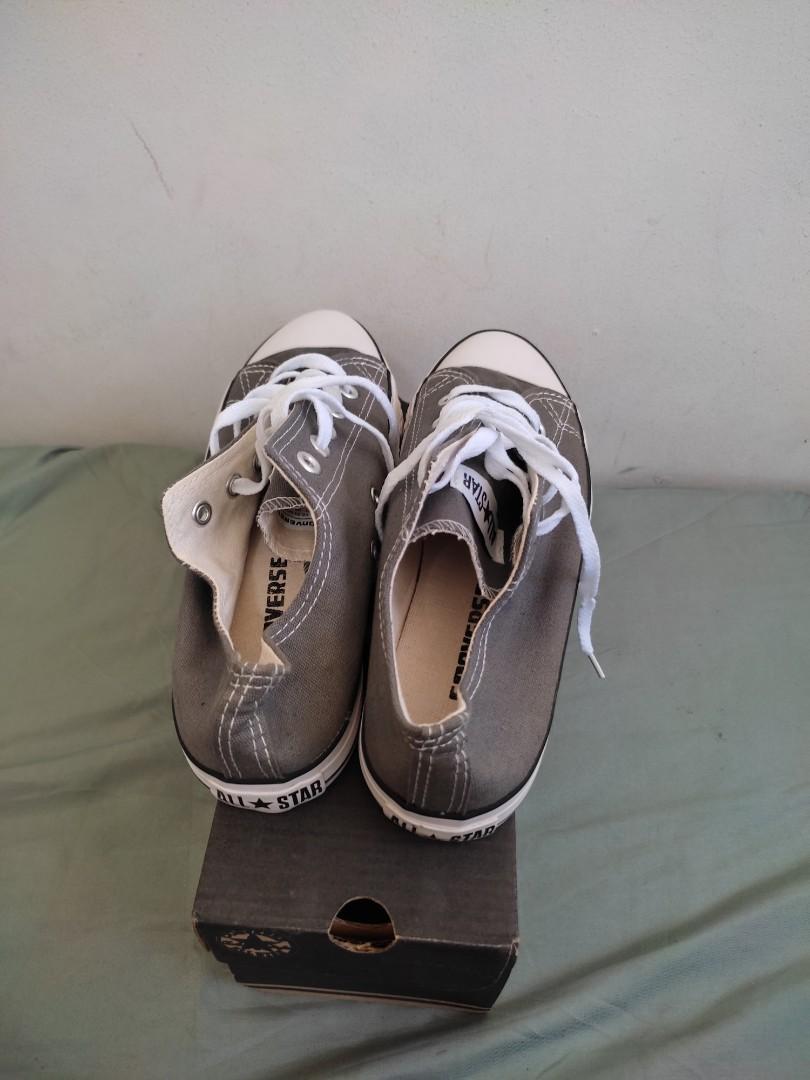 BNIB Converse Chuck Taylor low cut grey Men s Fashion Footwear