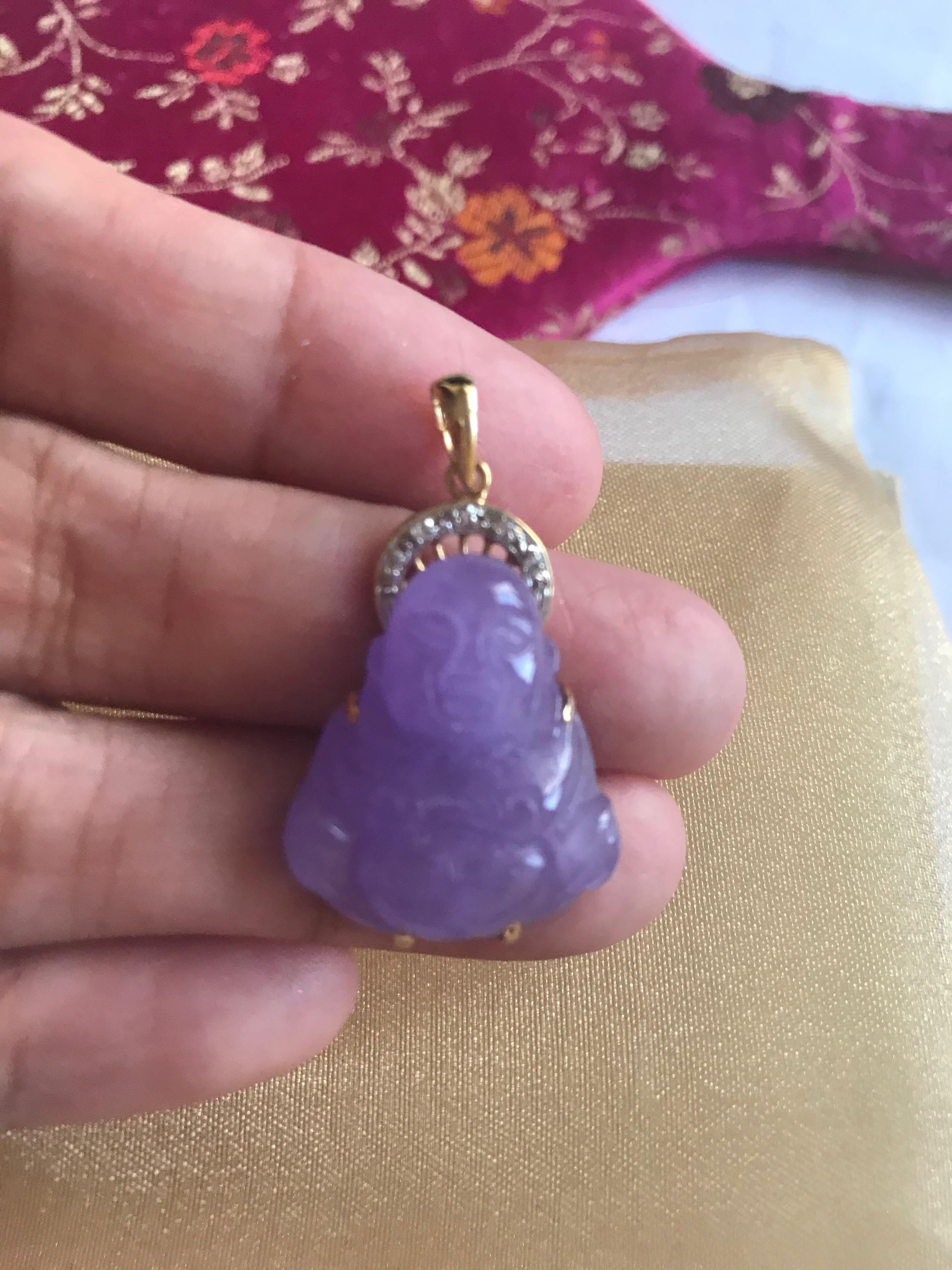 Purple cheap jade buddha