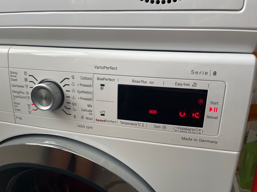 Bosch Series 8 9kg Washer Tv Home Appliances Washing Machines And Dryers On Carousell