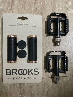 Brooks Rubber Grips & Promend Quick Release pedals