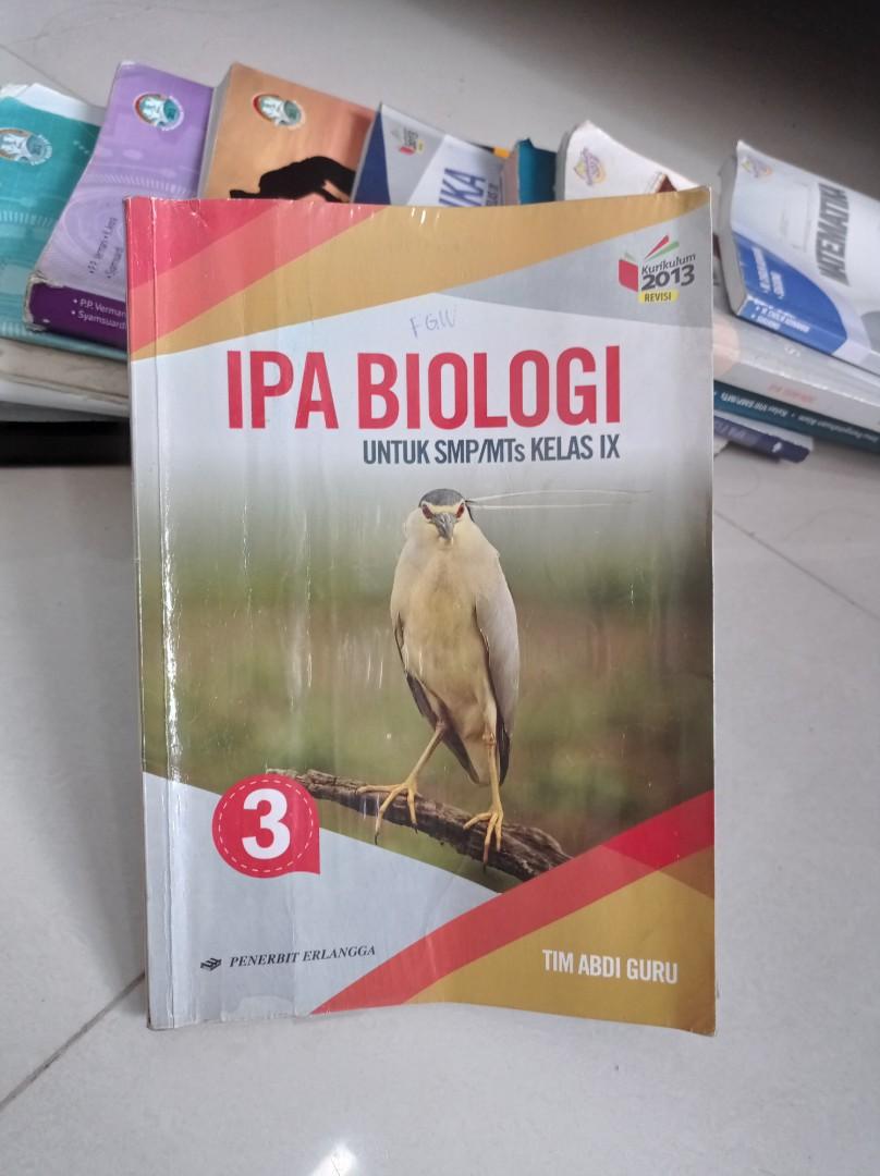 Buku Erlangga Kelas Ix 9 K13 Revisi Ipa Biologi Buku Alat Tulis Buku Pelajaran Di Carousell