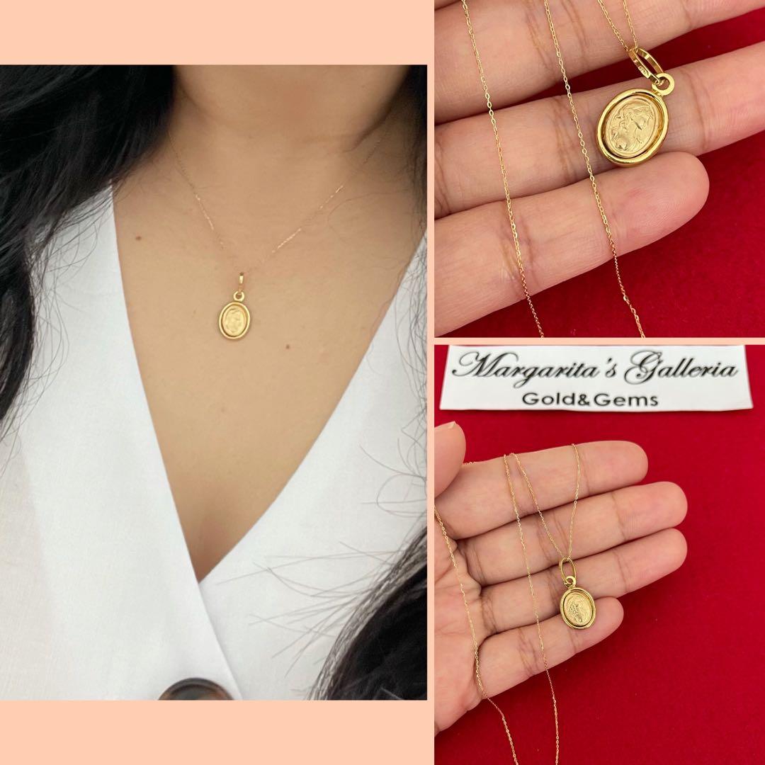 Real hot sale cameo necklace