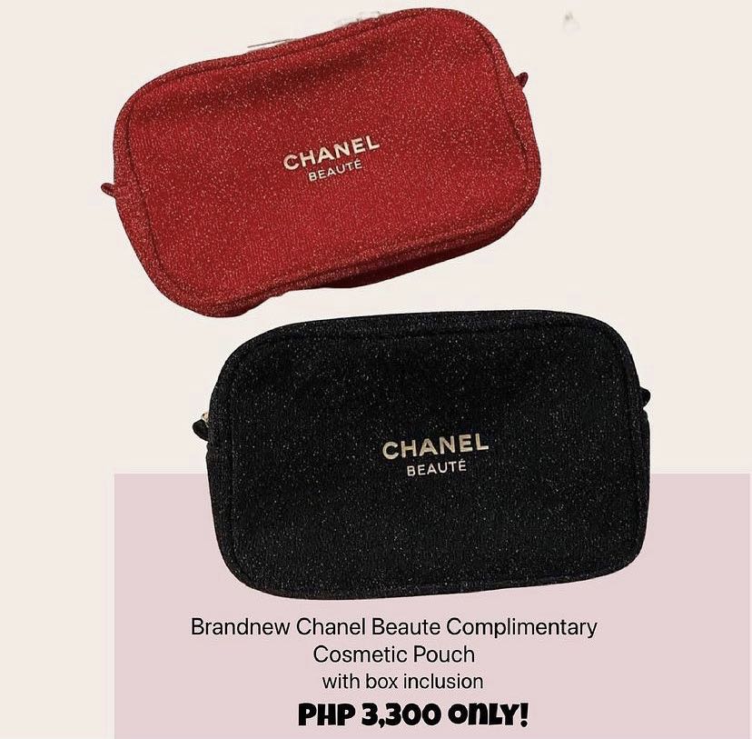 Chanel Beaute Complimentary Cosmetic Pouch, Luxury, Bags & Wallets on  Carousell