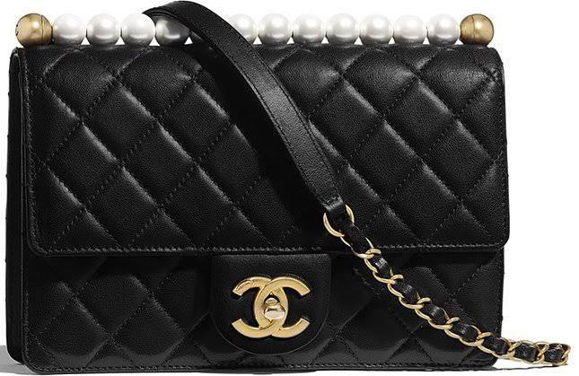 Chanel Pearl Flap Bag, Luxury, Bags u0026 Wallets on Carousell