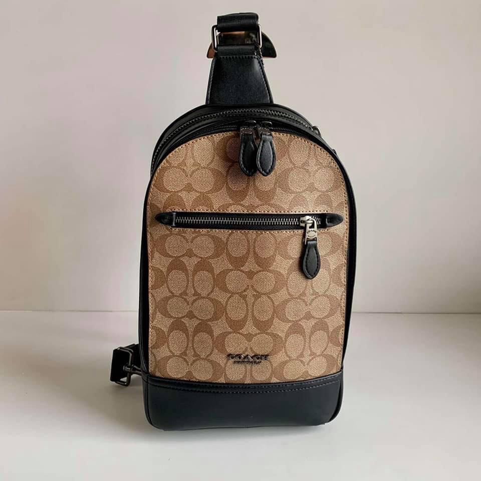 coach graham pack brown