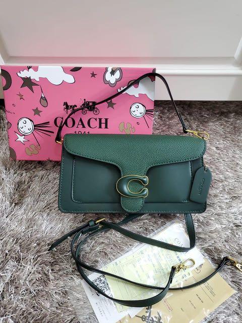 emerald green coach bag