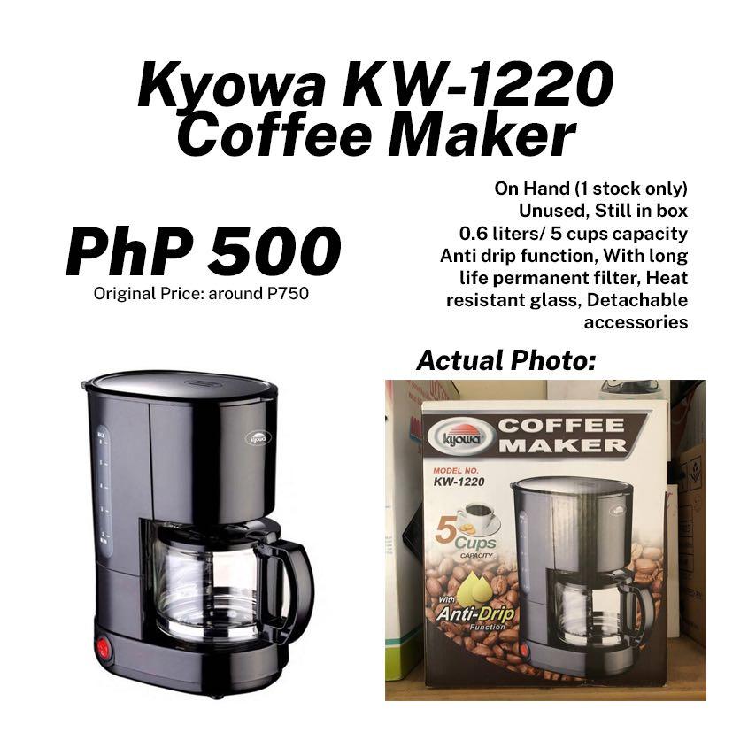 Coffee Maker (Category: Coffee Machines & Makers) located in Mandaluyong City. Submitted by gaalactic (Listing ID 1092747634, Image 1). Description: - Up to 50% off the original price - Unused & still in box - Check photos for product specifications & NEGOTIABLE prices ‼️ - More appliances available! Check my other listings or send me a message.