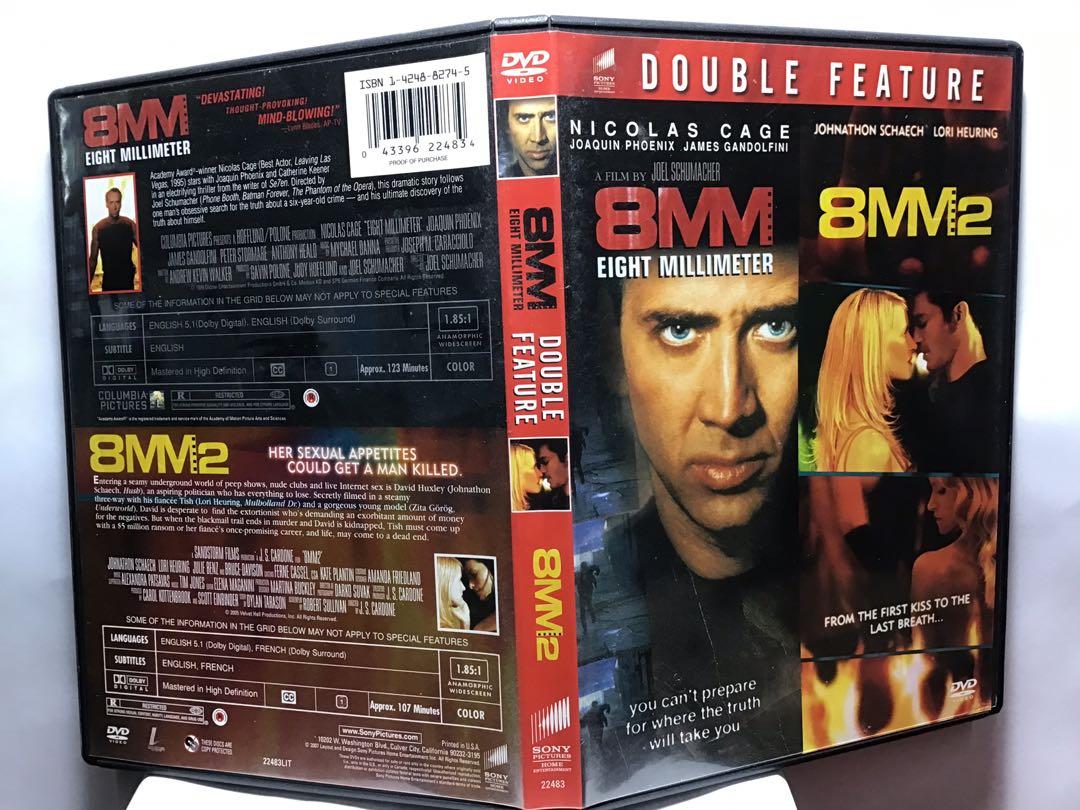 COLLECTOR'S ITEM 8mm 1&2 Joaquin Phoenix Nicolas Cage OOP 1999 USA
