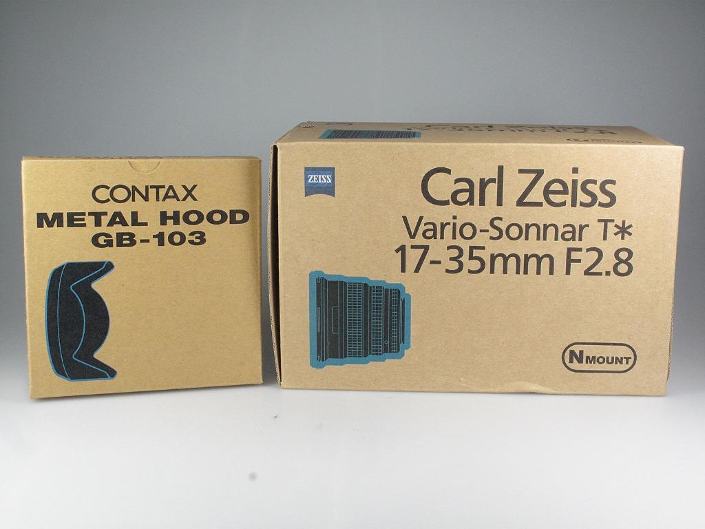 CONTAX Vario Sonnar 17-35mm f2.8 動作OK Contax 17-35mm f/2.8 Vario Sonnar T* Lens for Contax N