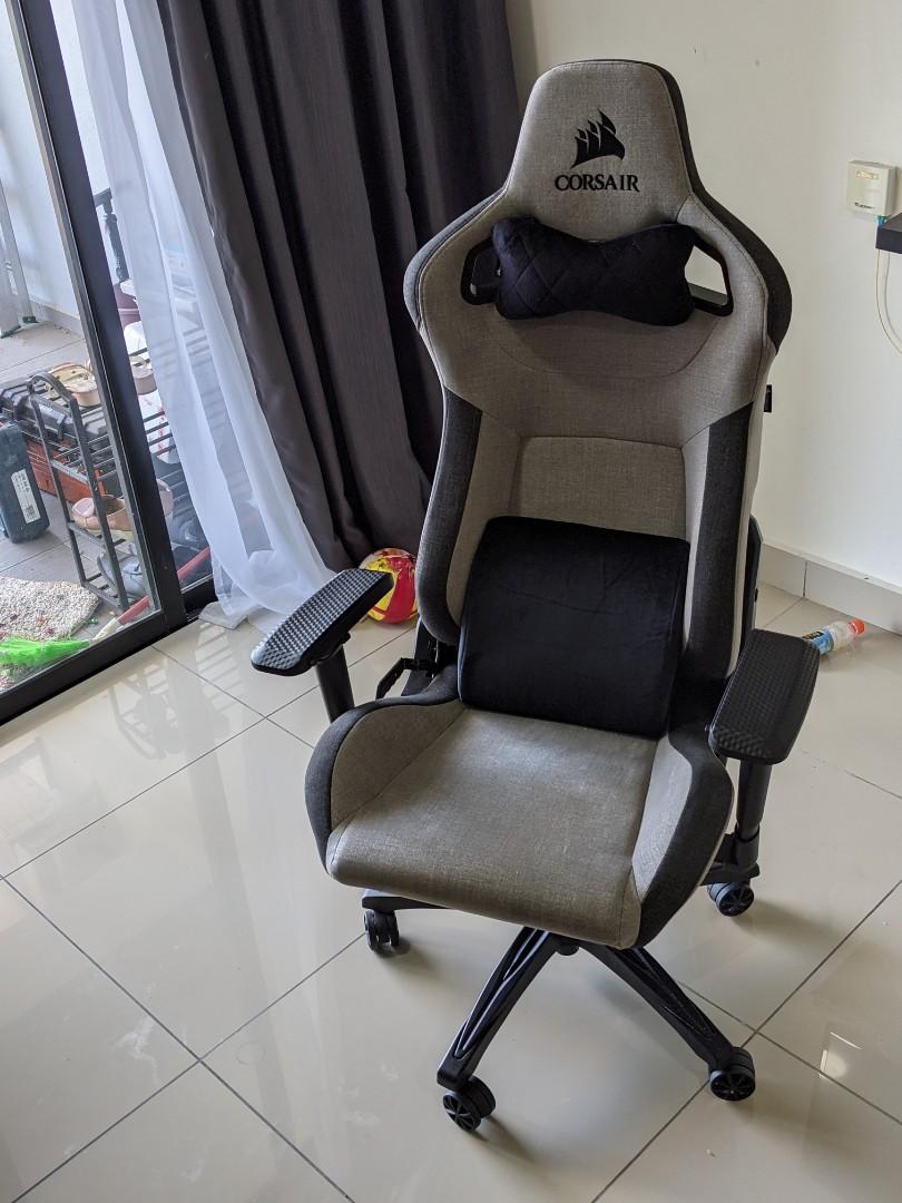 corsair gaming chair 2 months used Furniture Home Living