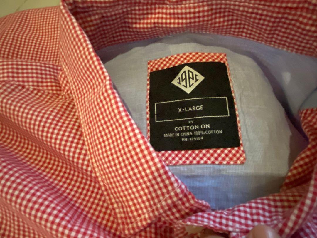 Cotton on long sleeve checkered red (Category: Tshirts & Polo Shirts ) located in Quezon City. Submitted by ec_rummage (Listing ID 1092722284, Image 3). Description: Original Cotton On long sleeve Red checkered Size: XL Good as new condition .