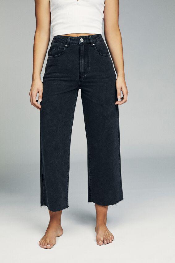 Cotton on wide leg cropped jeans clearance