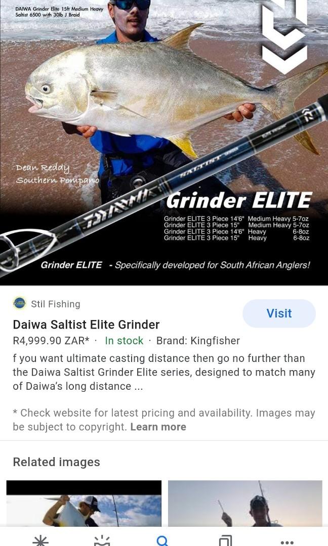 Daiwa saltist grinder elite, Sports Equipment, Fishing on Carousell