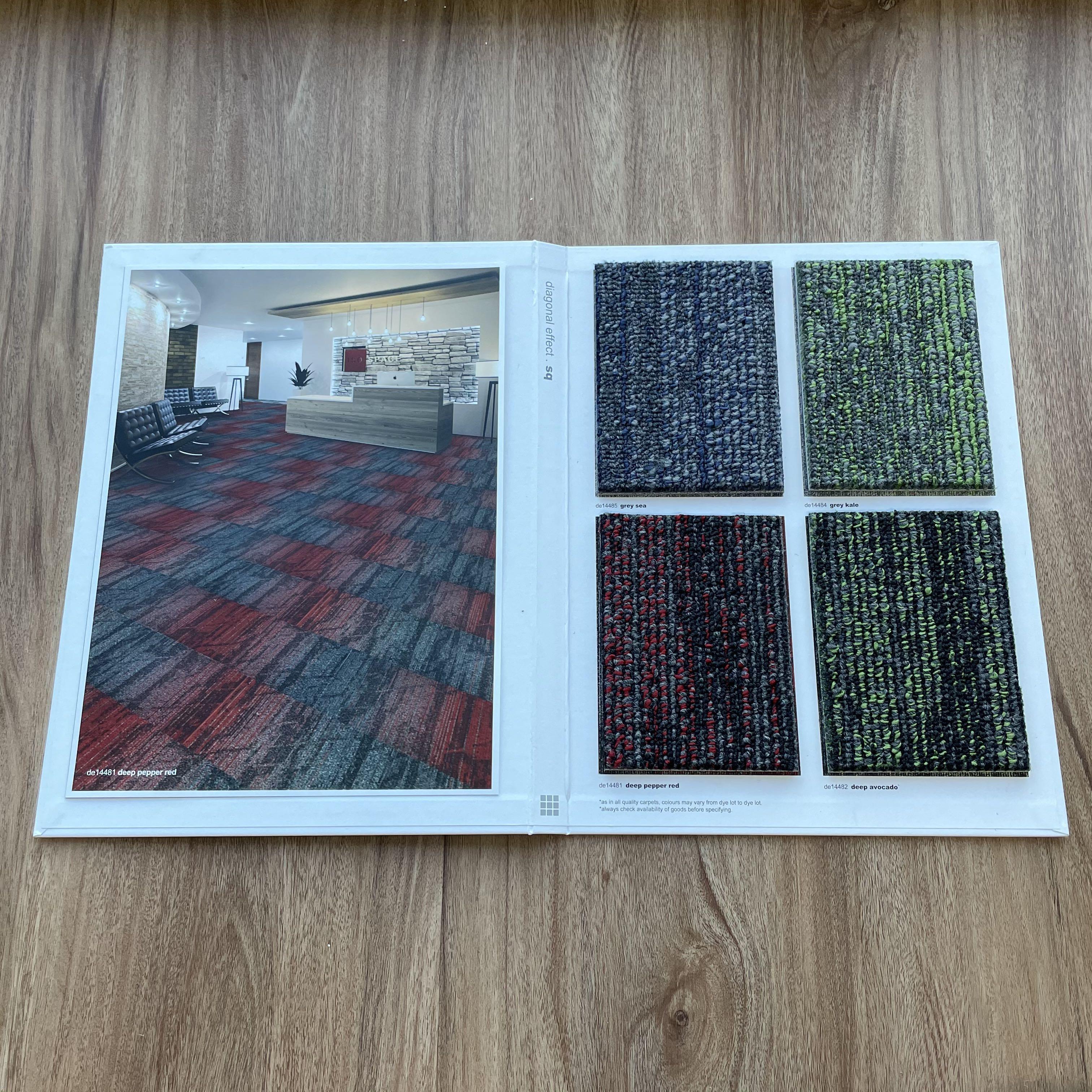 Diagonal Effect SQ Carpet Tile for Home, Office & Commercial, Furniture