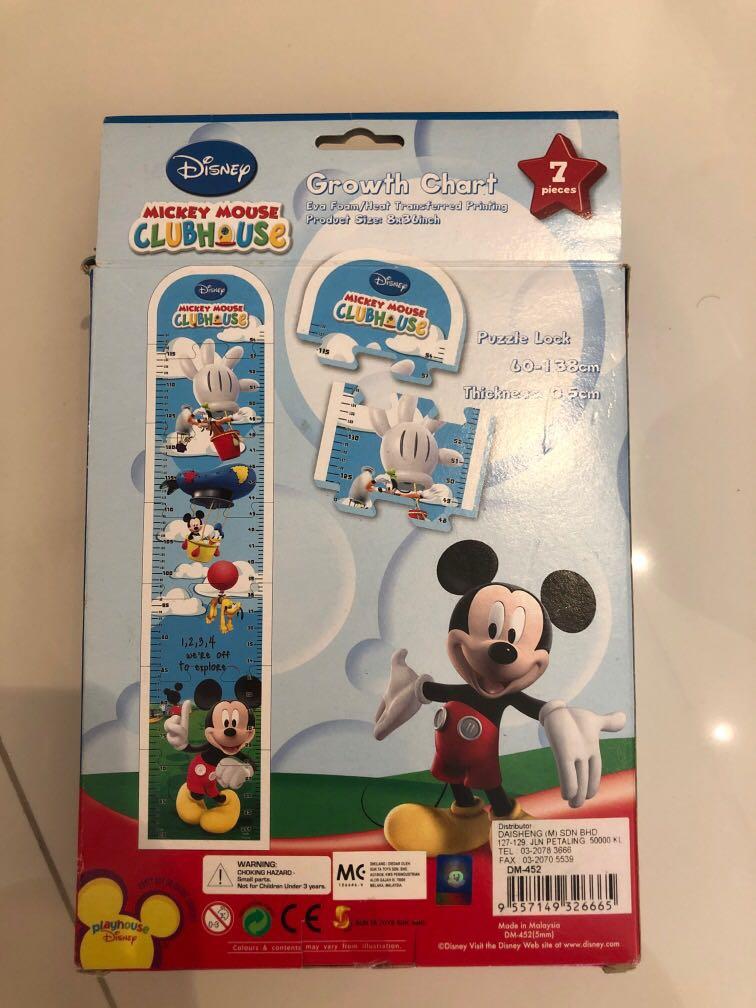 Disney Growth Chart, Babies & Kids, Infant Playtime on Carousell