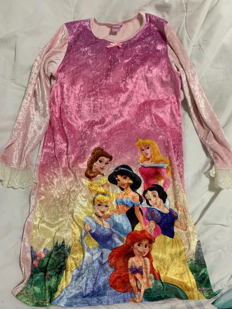 Disney Princess Pajamas Night Set Night Dress Babies Kids